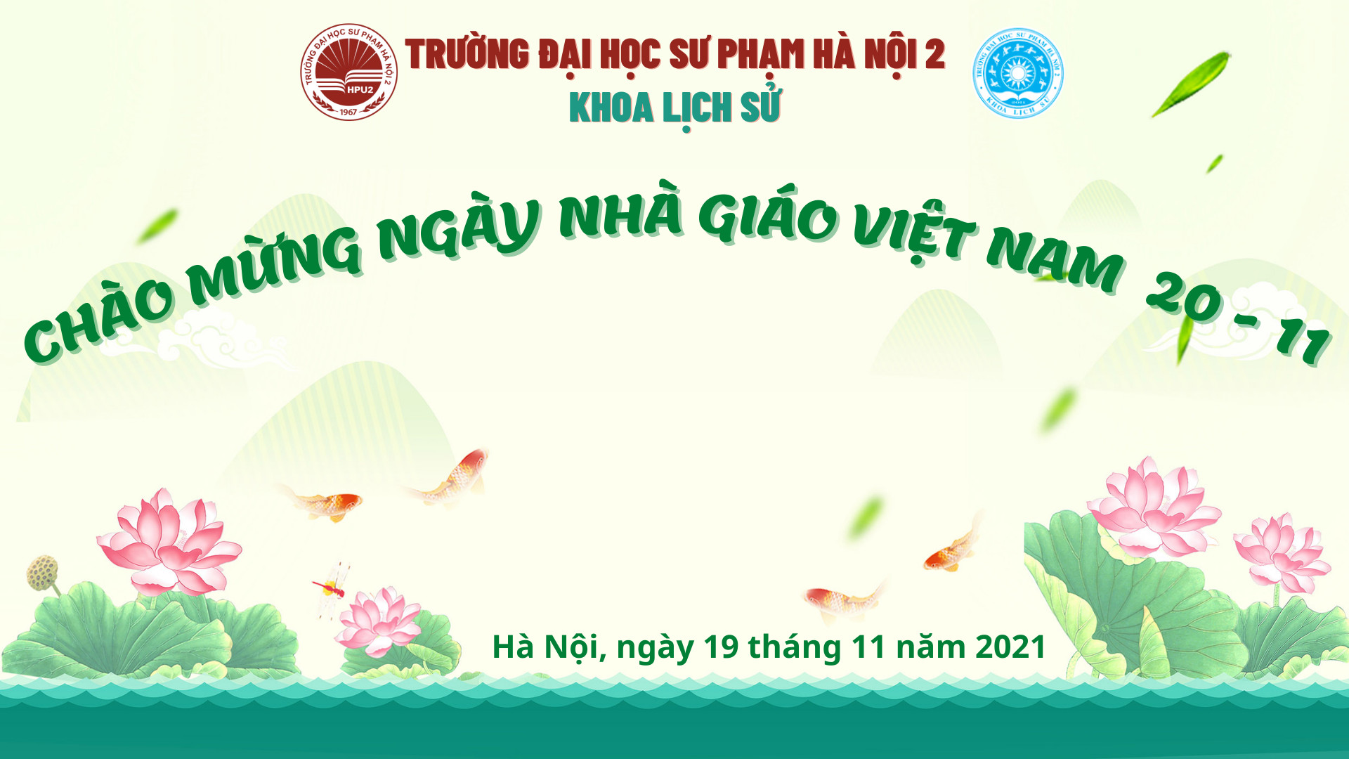 Khoa Lịch sử - Trường Đại học Sư phạm Hà Nội 2 tổ chức Chương trình chào mừng ngày nhà giáo Việt Nam 20/11