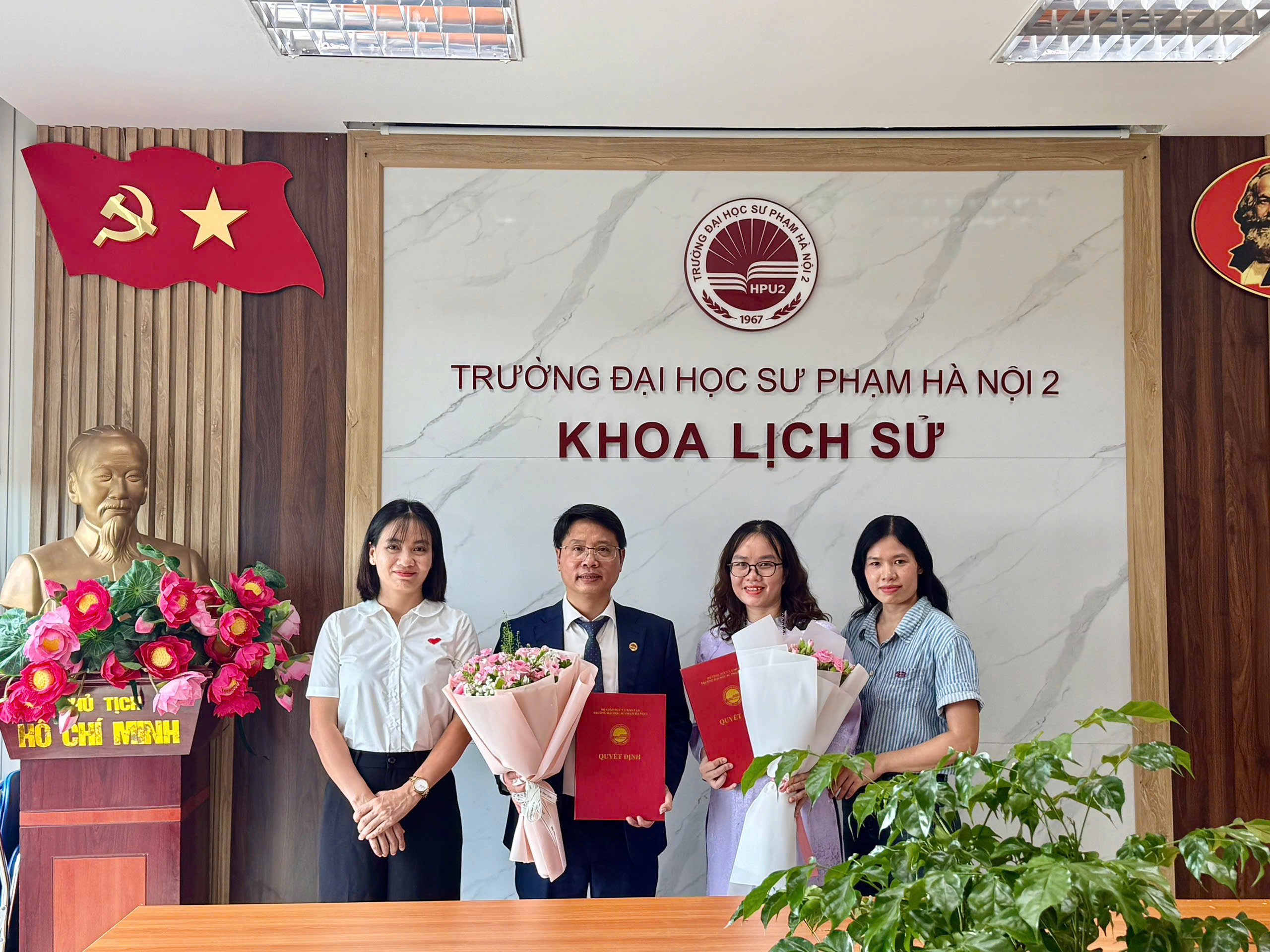 Trường Đại học Sư phạm Hà Nội 2 công bố quyết định bổ nhiệm lãnh đạo Khoa Lịch sử nhiệm kì 2026-2030